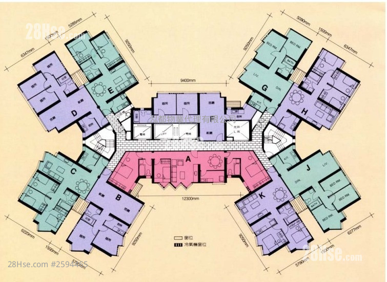 乐翠台 售盘 2 房 , 1 浴室 593 平方尺 ( 55.1 平方米 ) 乐翠台 售盘 2 房 , 1 浴室 593 平方尺 ( 55.1 平方米 )