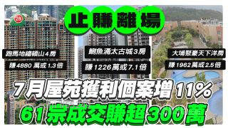 长情业主止赚离场，上月61宗成交赚超300万！