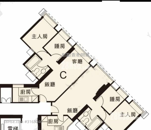翠丰台 售盘 2 房 , 1 浴室 433 平方尺 ( 40.2 平方米 ) 翠丰台 售盘 2 房 , 1 浴室 433 平方尺 ( 40.2 平方米 )