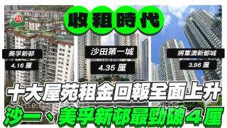 十大屋苑租金回报全面上升！沙一、美孚新邨最劲破4厘