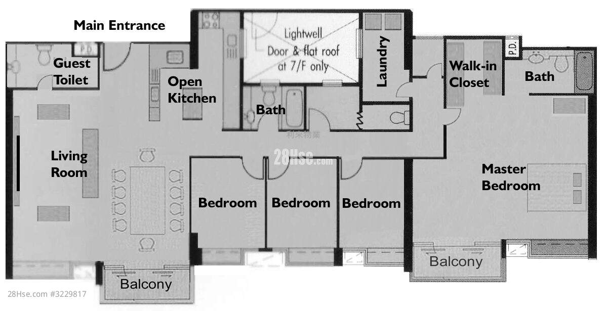 Discovery Bay Rental 4 Bedrooms , 3 Bathrooms 1,784 ft² ( 165.7 m² )