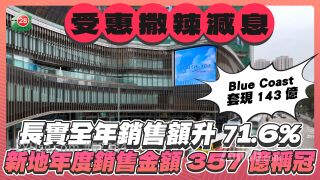 受惠撒辣减息 长实全年销售额升71.6% 新地年度销售金额357亿称冠