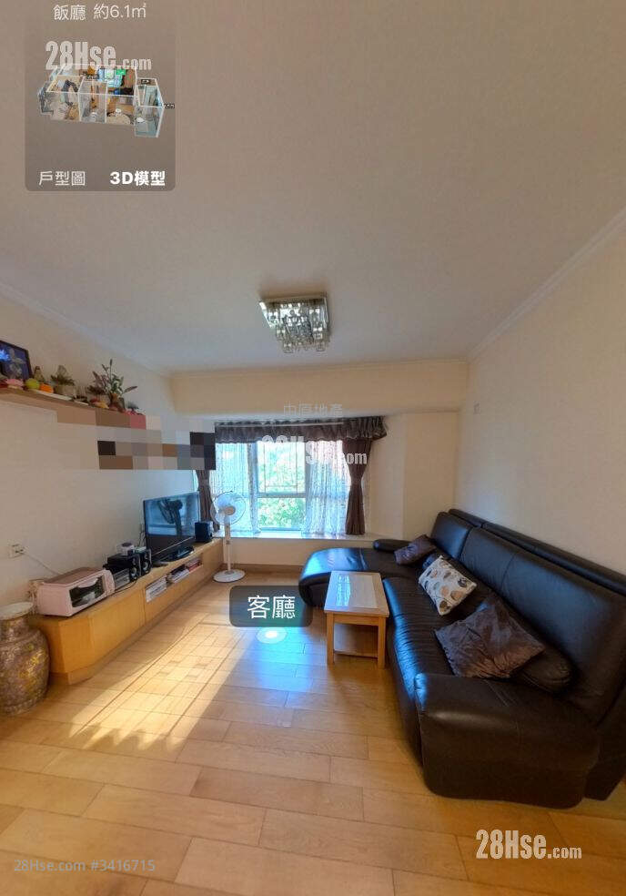 Uptown Plaza Rental 2 Bedrooms , 1 Bathroom 489 ft² ( 45.4 m² )