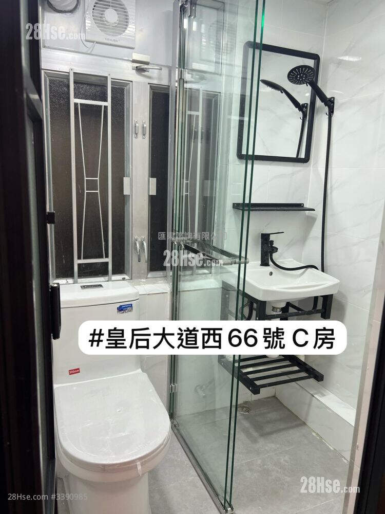 66-68 Queen's Road West Rental Studio , 1 Bathroom 160 ft² ( 14.9 m² )