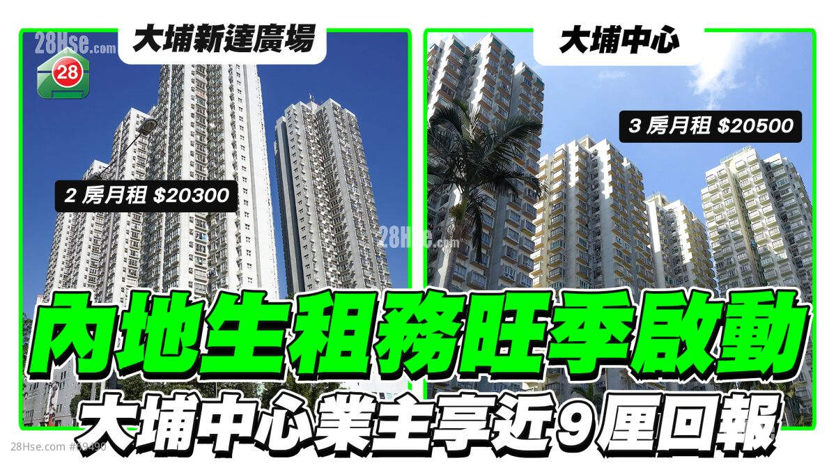 内地生租务旺季启动 大埔中心业主享近9厘回报