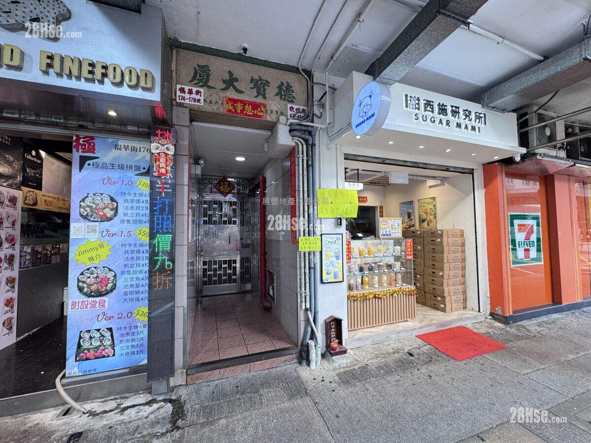德宝大厦 租盘 1 房 , 1 浴室 160 平方尺 ( 14.9 平方米 )
