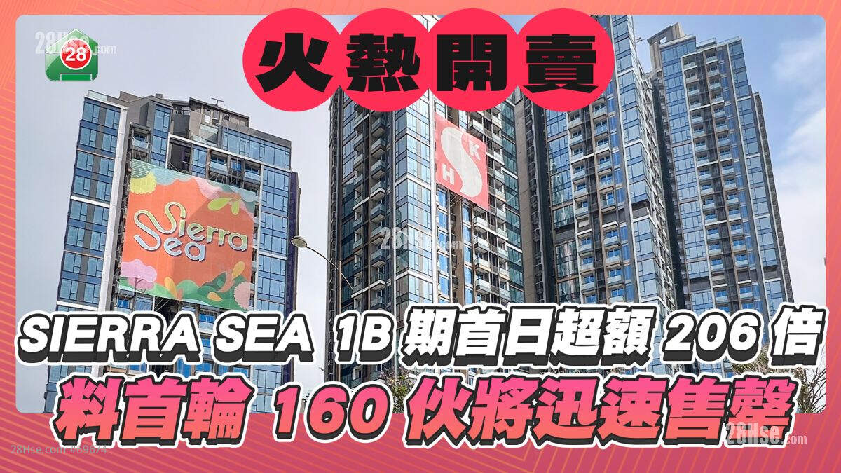 SIERRA SEA 1B期首日超额206倍 料首轮160伙将迅速售罄 