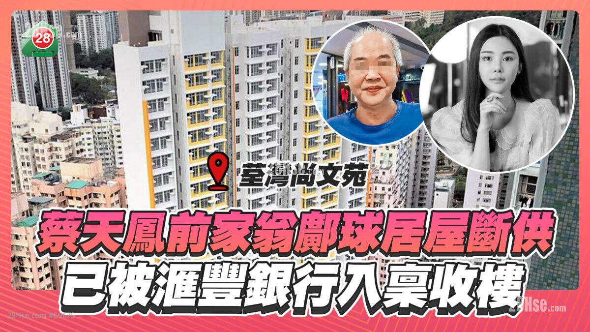 蔡天凤前家翁邝球居屋断供 已被滙丰银行入禀收楼