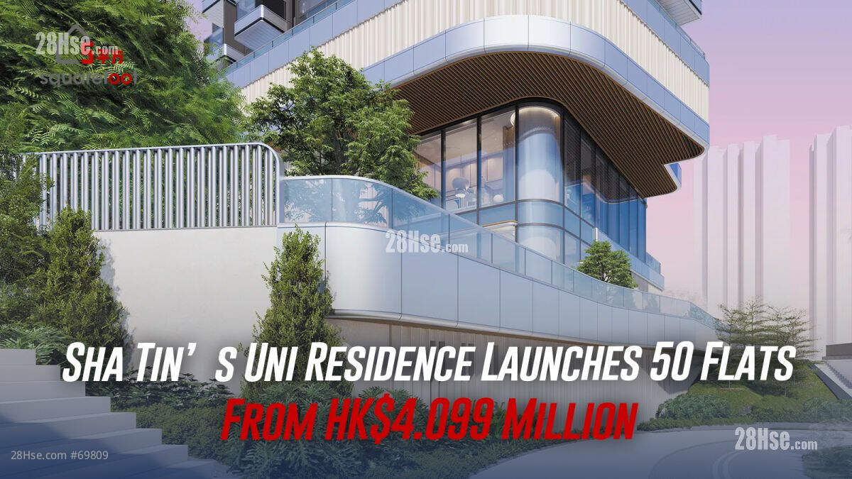Sha Tin’s Uni Residence Launches 50 Flats From HK$4.099 Million