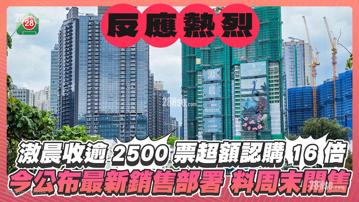 滶晨收逾2500票超额认购16倍 今公布最新销售部署料周末开售