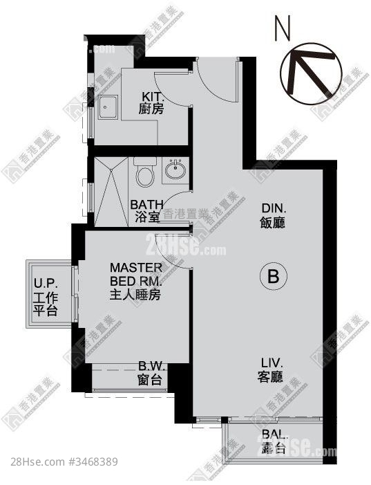 Heya Star Sell 1 Bedroom 459 ft² ( 42.6 m² )