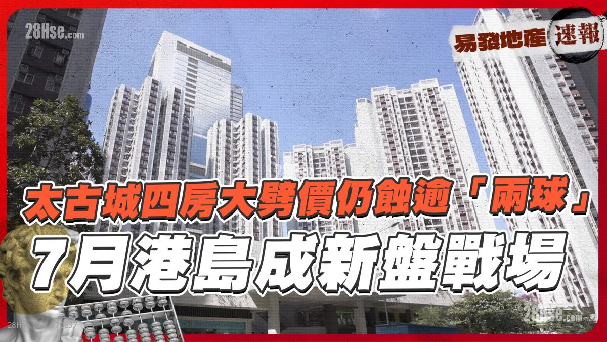太古城四房大劈价200几万 仍要蚀逾「两球」