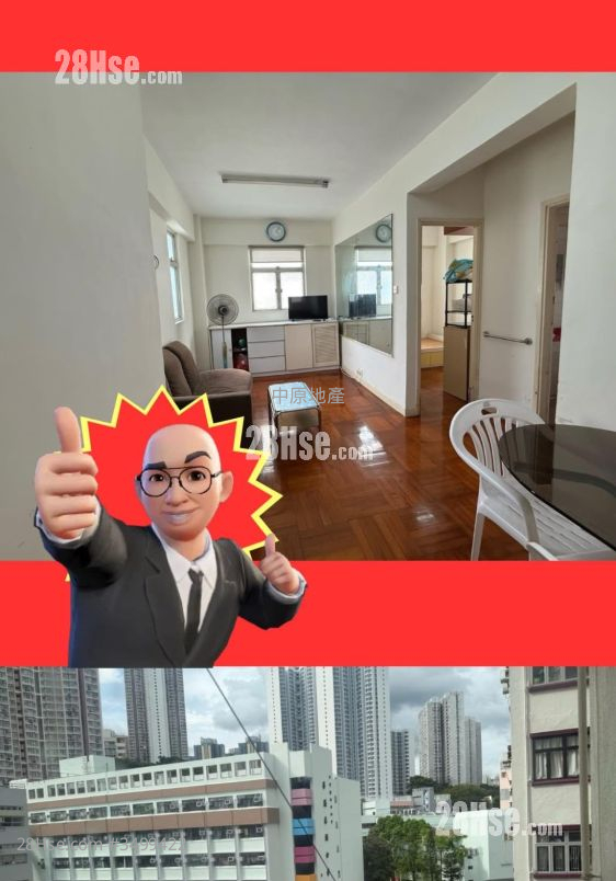 Kwai Lok Building Sell 2 Bedrooms , 1 Bathroom 399 ft² ( 37.1 m² )
