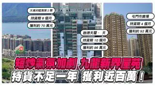 百万短炒｜天玺·天持货不足一年 获利近百万  屯门旧楼4个月升15%