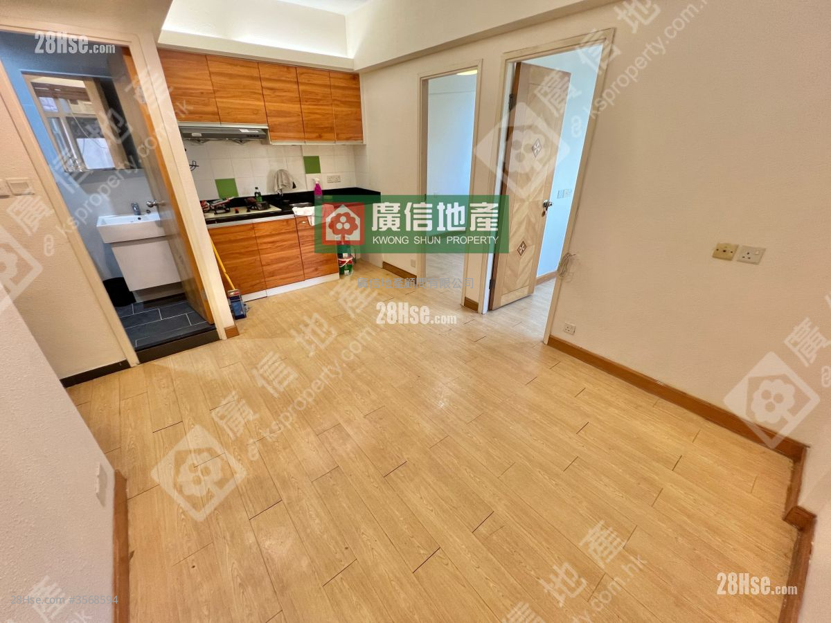 窝打老道3A号 租盘 2 房 , 1 浴室 400 平方尺 ( 37.2 平方米 )