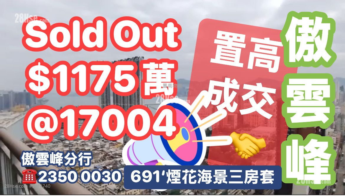 翔龙湾 售盘 2 房 , 1 浴室 332 平方尺 ( 30.8 平方米 ) 翔龙湾 售盘 2 房 , 1 浴室 332 平方尺 ( 30.8 平方米 )