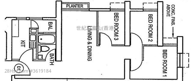 天宏苑 售盘 3 房 , 1 浴室 554 平方尺 ( 51.5 平方米 ) 天宏苑 售盘 3 房 , 1 浴室 554 平方尺 ( 51.5 平方米 )
