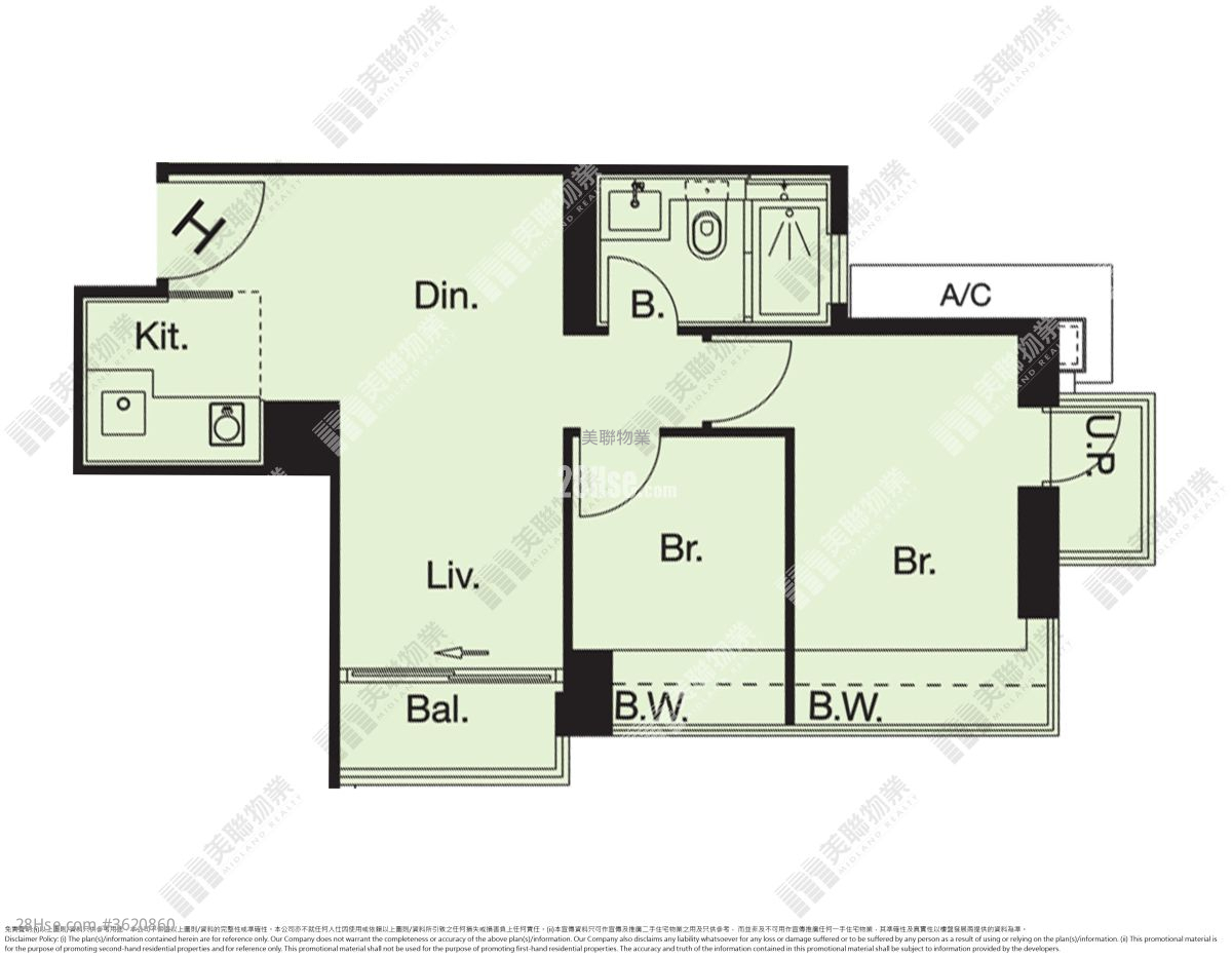 尚悦 租盘 2 房 , 1 浴室 424 平方尺 ( 39.4 平方米 ) 尚悦 租盘 2 房 , 1 浴室 424 平方尺 ( 39.4 平方米 )