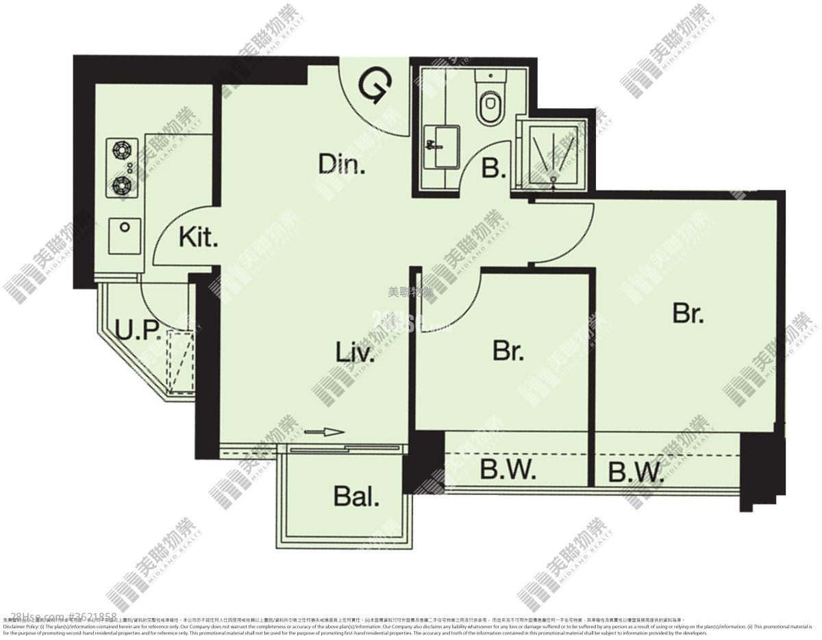 尚悦 租盘 2 房 , 1 浴室 440 平方尺 ( 40.9 平方米 ) 尚悦 租盘 2 房 , 1 浴室 440 平方尺 ( 40.9 平方米 )