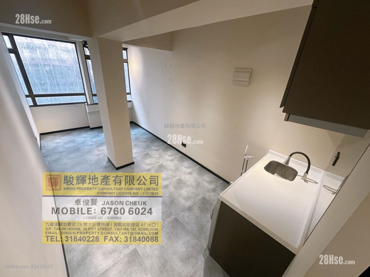 汉中大厦 租盘 1 房 , 1 浴室 250 平方尺 ( 23.2 平方米 )