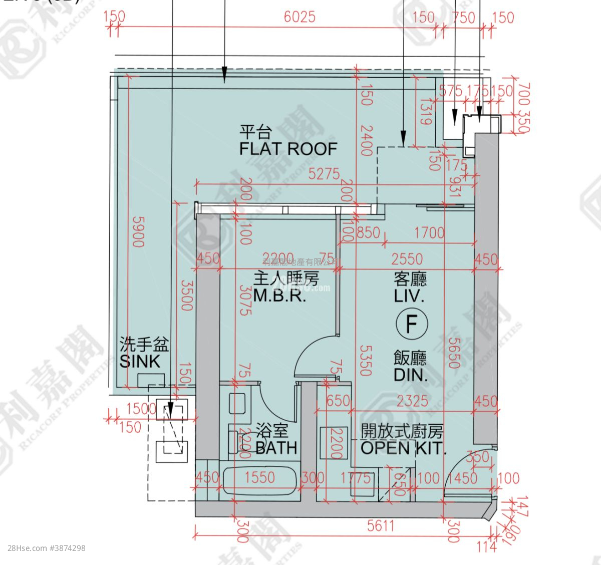 Marini Rental 1 Bedroom , 1 Bathroom 356 ft² ( 33.1 m² )