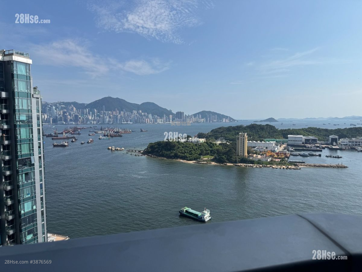 维港滙 租盘 2 房 , 1 浴室 490 平方尺 ( 45.5 平方米 )