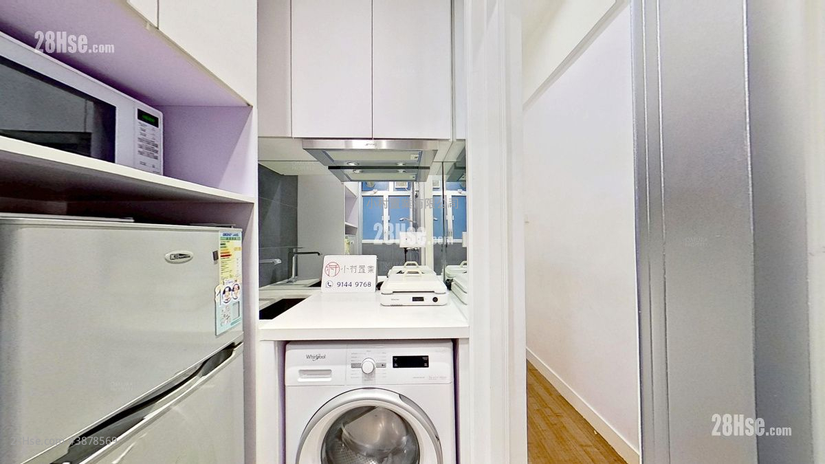 kitchen: Leigyinn Building Rental Studio , 1 Bathroom 200 ft² ( 18.6 m² )