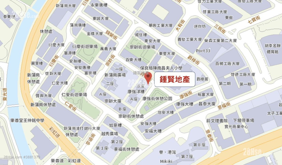 衍庆大厦 租盘 开放式间隔 , 1 浴室 120 平方尺 ( 11.1 平方米 )
