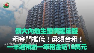 岭大内地生锺情龙床盘：租金门槛低 毋须合租！ 一笔过预缴一年租金逾10万元
