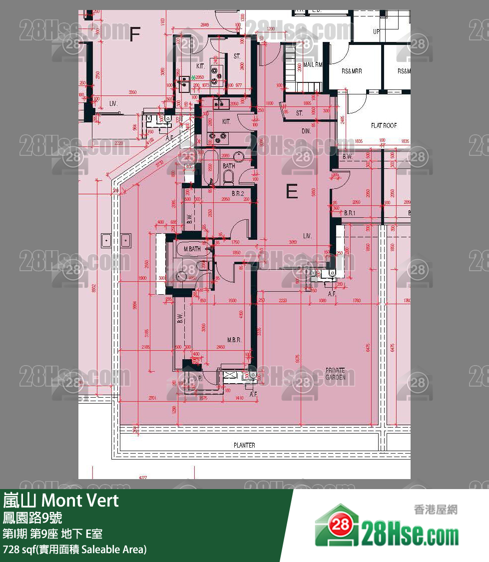 Mont Vert(Phase 1),  Flat E, G/f, Tower 9, Phase I FloorPlan