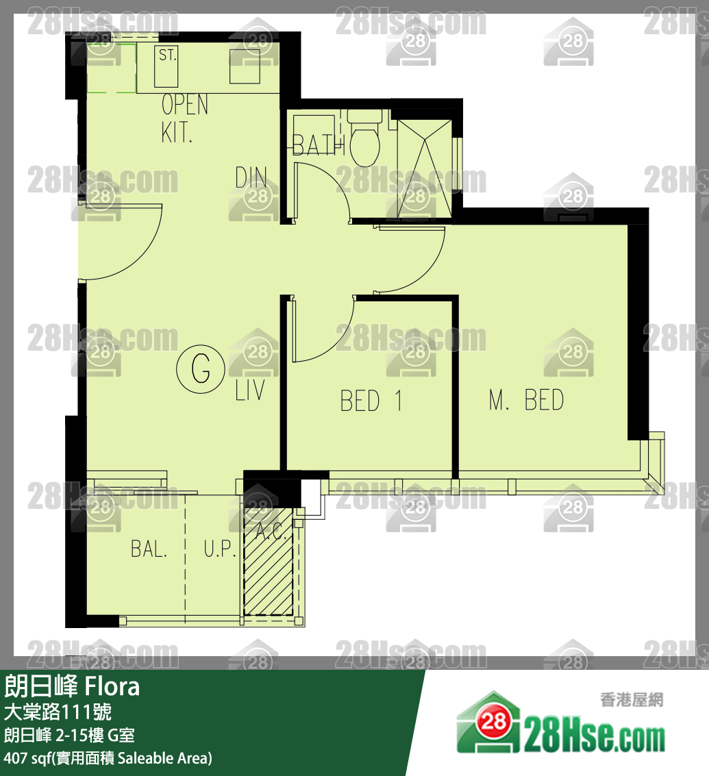 朗日峰 朗日峰8楼 G室 平面图