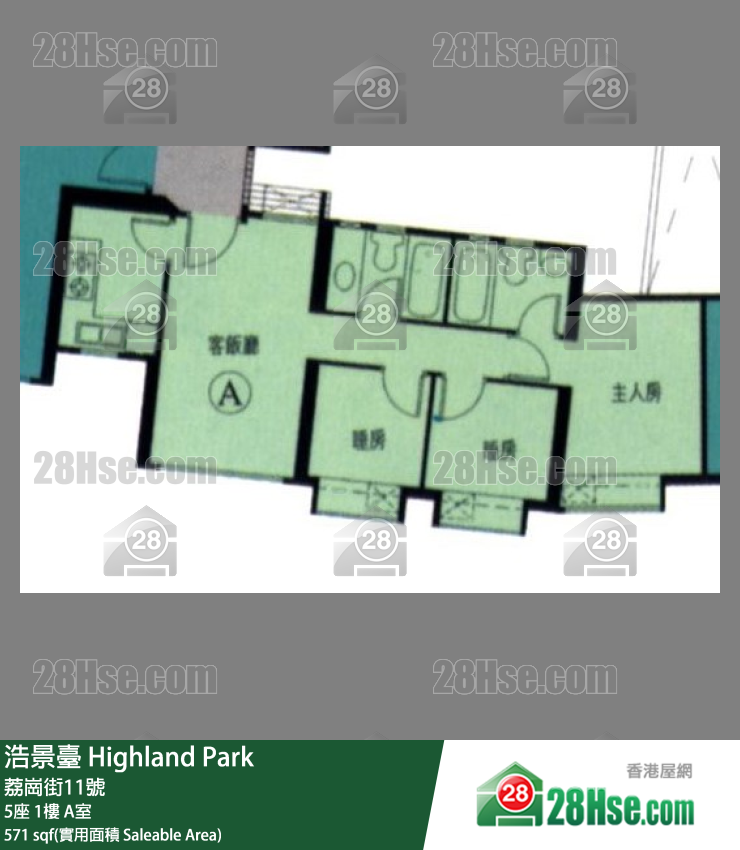 浩景台 单位平面图(由 28Hse 提供) 浩景台 单位平面图(由 28Hse 提供)