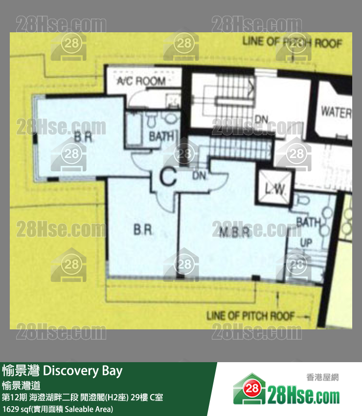 愉景湾 第12期 海澄湖畔二段闲澄阁(H2座)29楼 C室 平面图