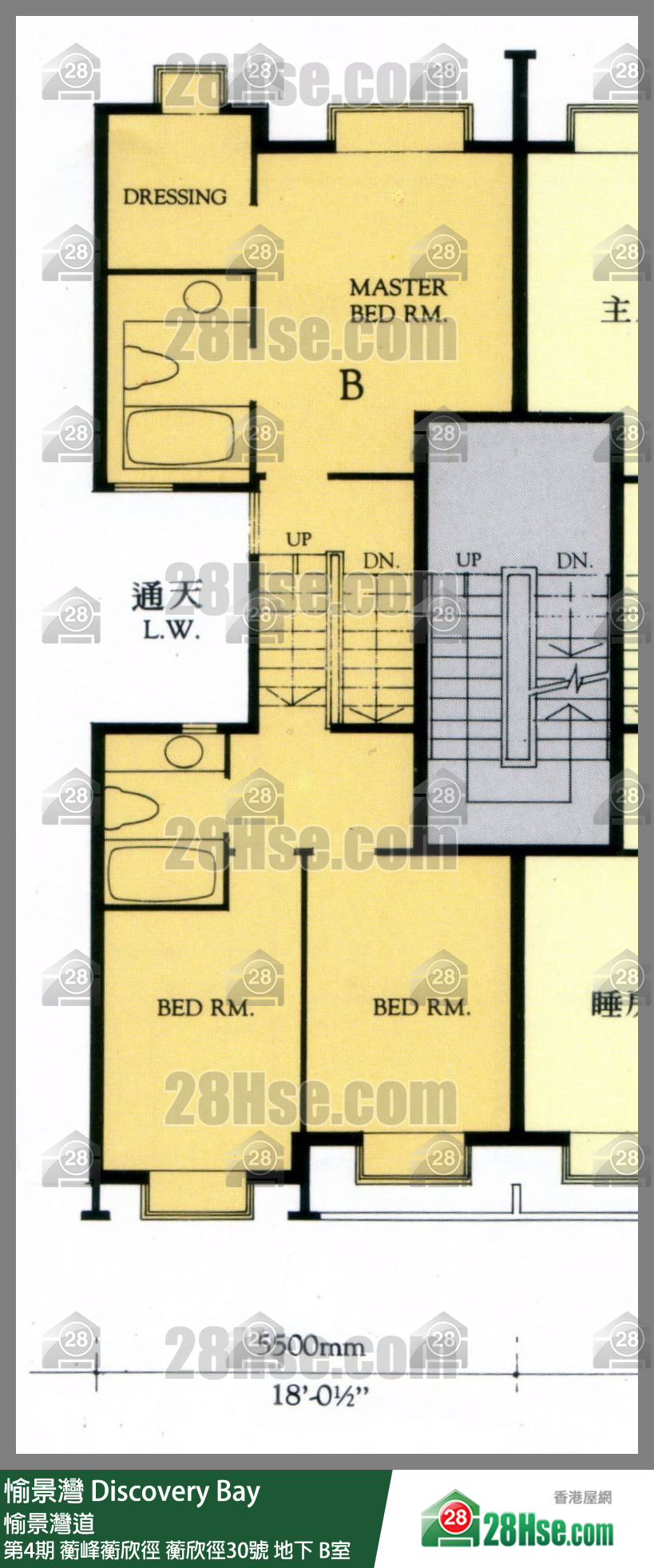 Discovery Bay,  Flat B, G/f, No.30 Caperidge Drive, Caperidge Drive- Peninsula Village  FloorPlan