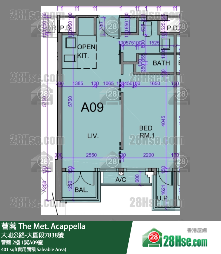 荟荞 单位平面图(由 28Hse 提供) 荟荞 单位平面图(由 28Hse 提供)