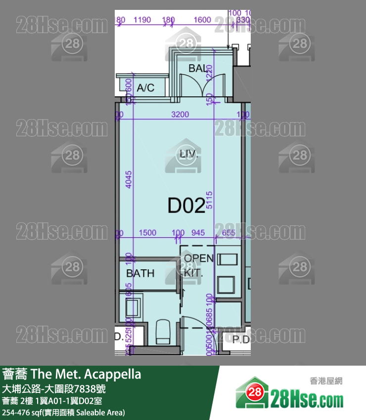荟荞 单位平面图(由 28Hse 提供) 荟荞 单位平面图(由 28Hse 提供)