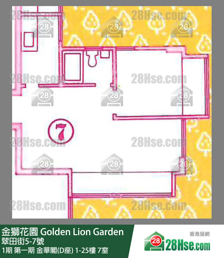 金狮花园 单位平面图(由 28Hse 提供) 金狮花园 单位平面图(由 28Hse 提供)