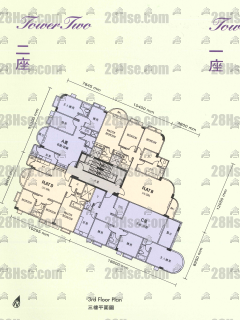 2座 3楼 平面图