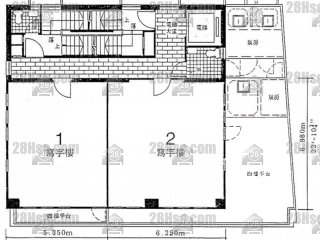 威基商业中心 4-24楼 平面图