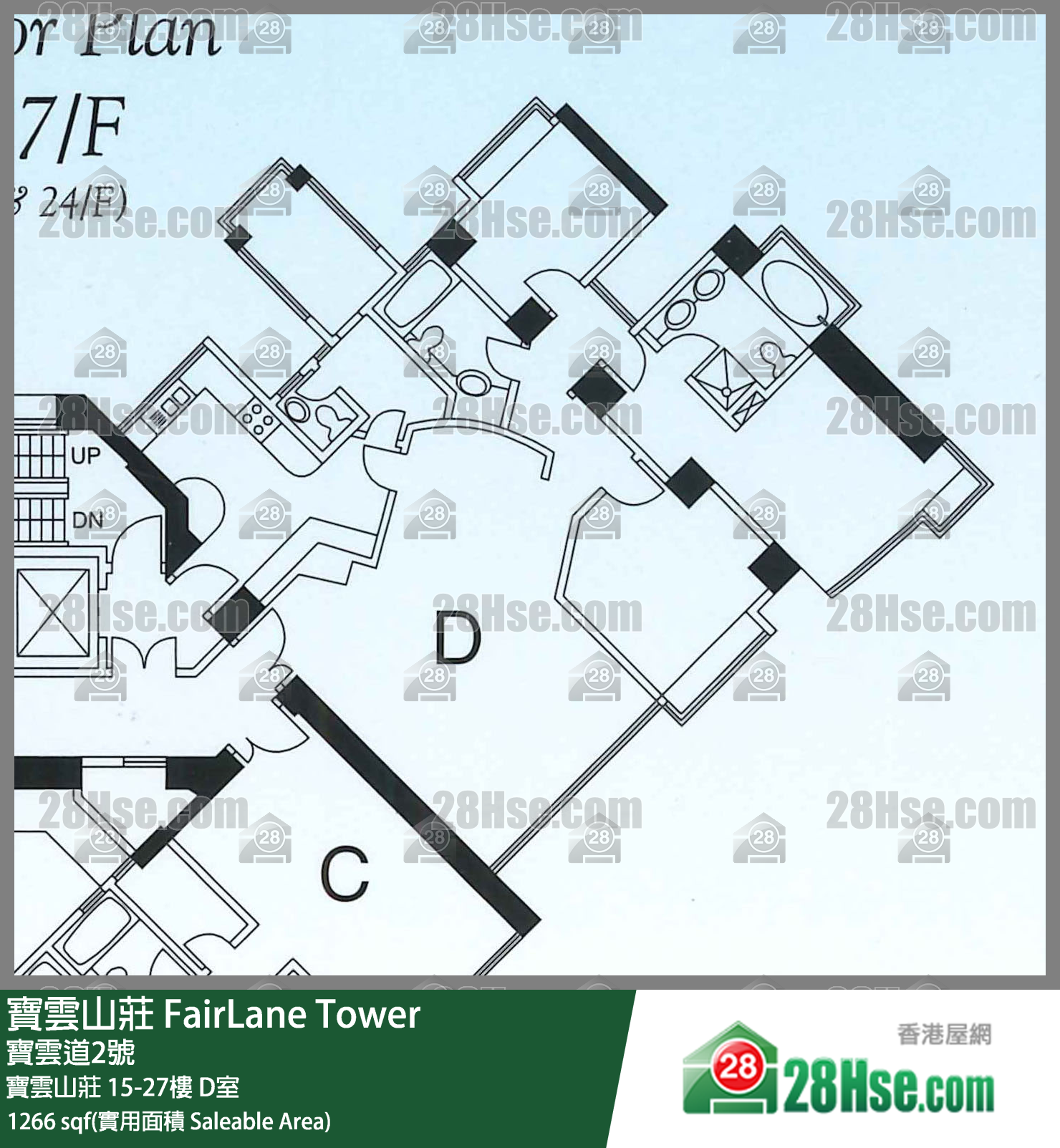 宝云山庄 单位平面图(由 28Hse 提供) 宝云山庄 单位平面图(由 28Hse 提供)