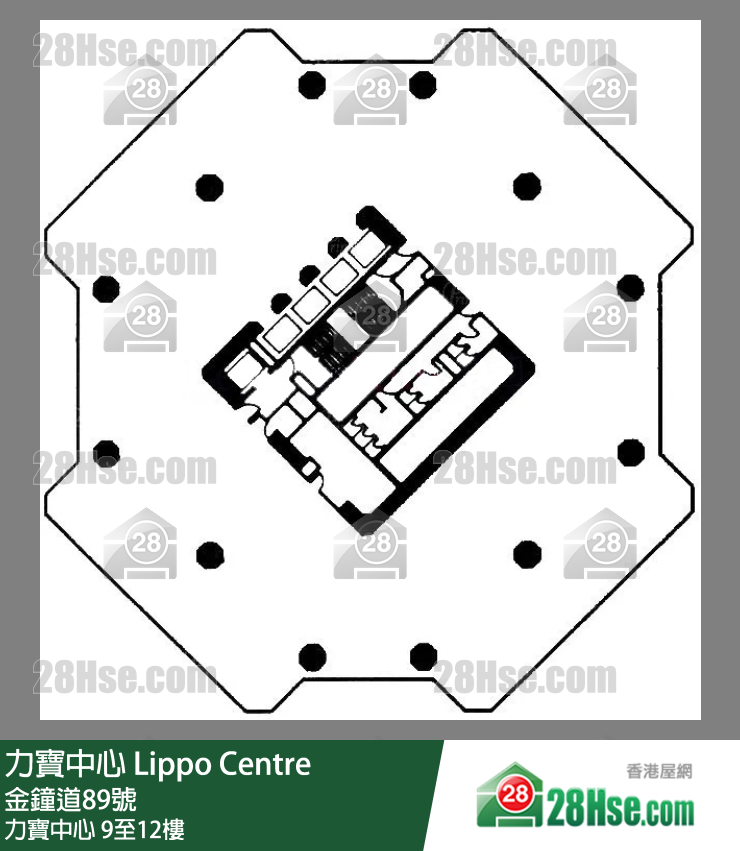 力宝中心第二座 力宝中心 9-12楼 平面图 力宝中心第二座 力宝中心 9-12楼 平面图