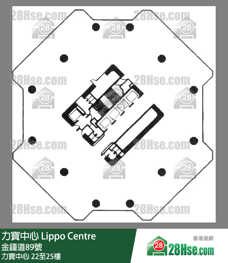 力宝中心第二座 力宝中心 22-25楼 平面图 力宝中心第二座 力宝中心 22-25楼 平面图