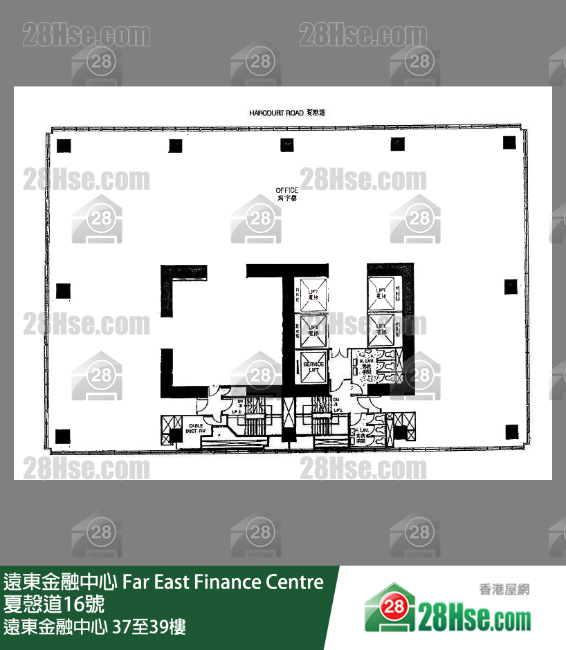 远东金融中心 37-39楼 平面图 远东金融中心 37-39楼 平面图