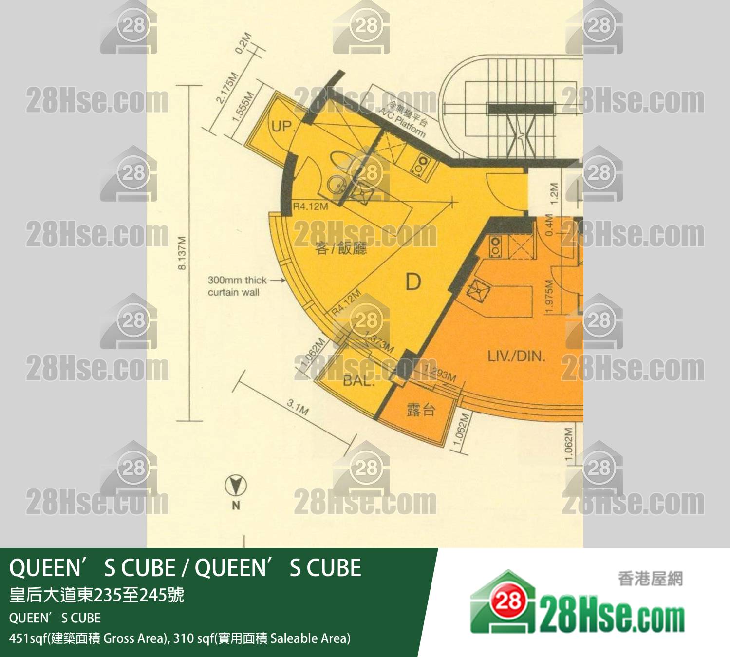 Queen's Cube QUEEN’S CUBE 29楼 D室 平面图 Queen's Cube QUEEN’S CUBE 29楼 D室 平面图