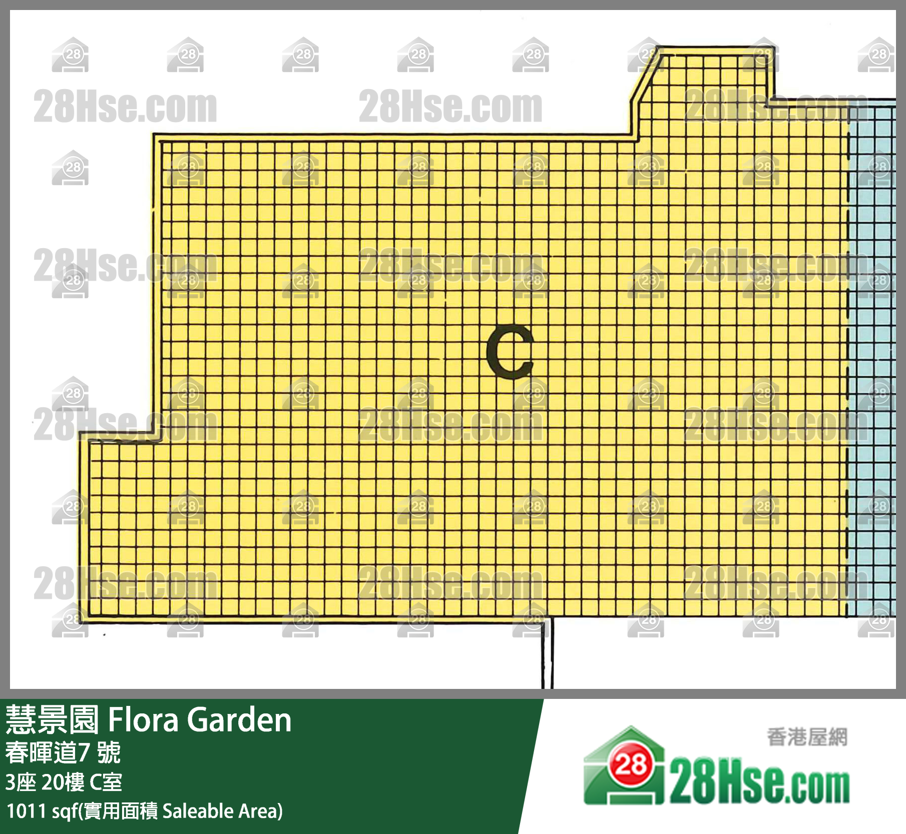 慧景园 3座20楼 C室 平面图