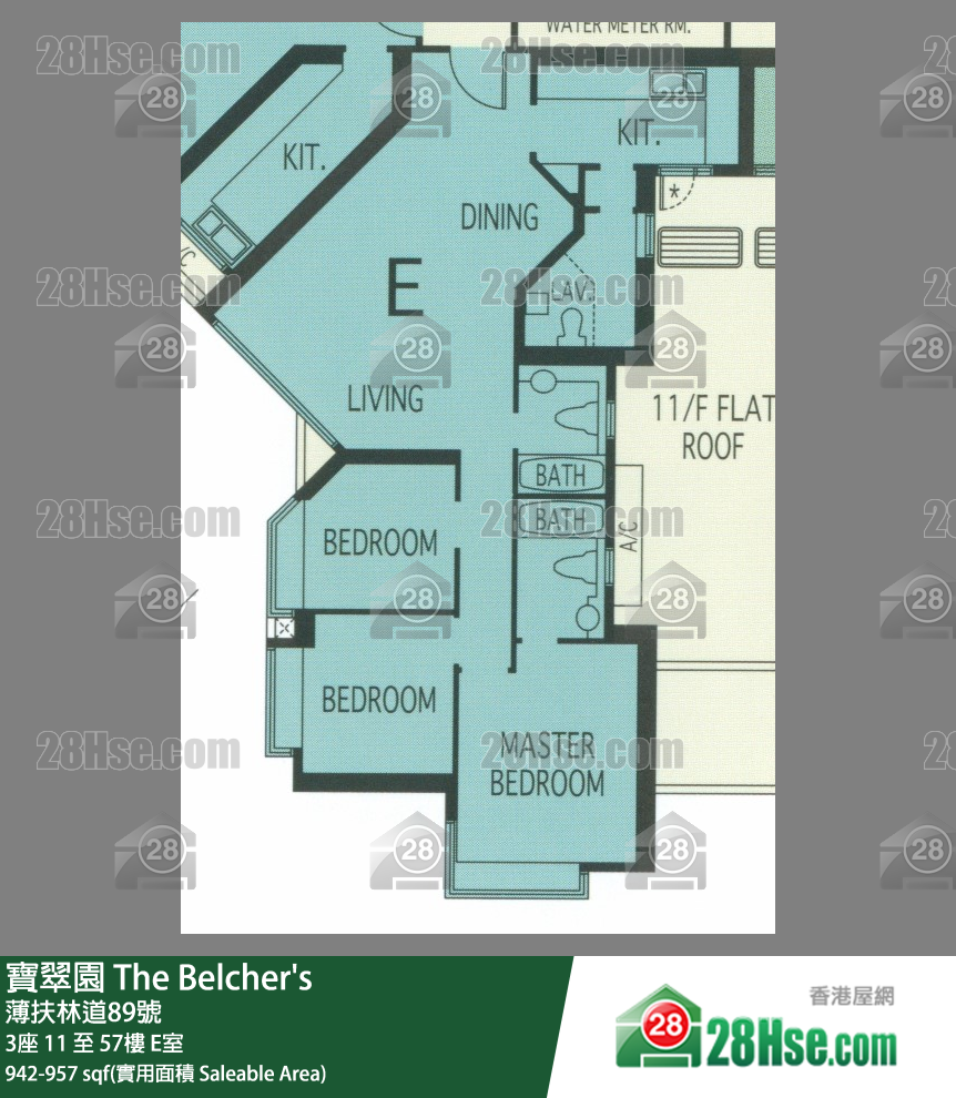 宝翠园 单位平面图(由 28Hse 提供) 宝翠园 单位平面图(由 28Hse 提供)