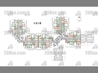 B 座 8楼 平面图