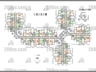 C 座 2-5楼 平面图