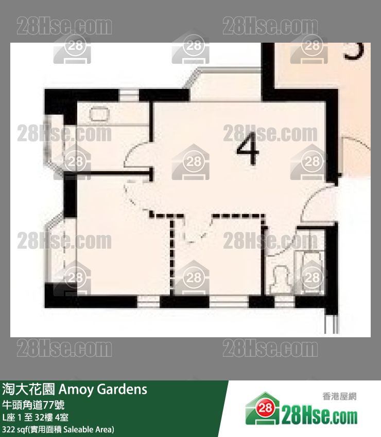 淘大花园 单位平面图(由 28Hse 提供) 淘大花园 单位平面图(由 28Hse 提供)