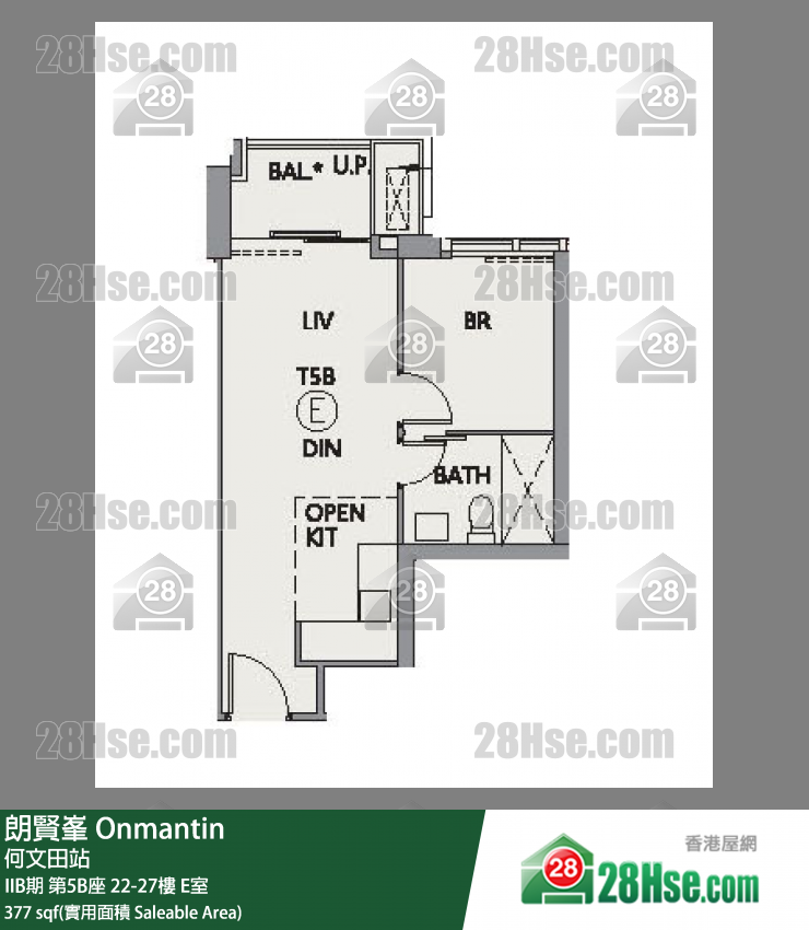 朗贤峯 单位平面图(由 28Hse 提供) 朗贤峯 单位平面图(由 28Hse 提供)
